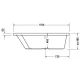 Акриловая ванна 170x130 см L Duravit Paiova 700214000000000
