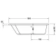 Акриловая ванна 180x140 см L Duravit Paiova 700216000000000