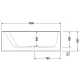 Акриловая ванна 180x140 см L Duravit Paiova 700268000000000