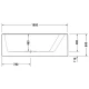 Акриловая ванна 180x140 см R Duravit Paiova 700269000000000
