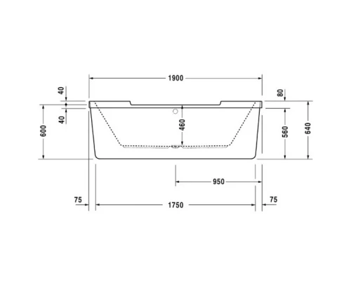 Акриловая ванна 190x90 см Duravit Starck 700012000000000