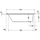 Акриловая ванна 170x80 см Duravit Starck 700336000000000
