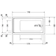 Акриловая ванна 170x90 см Duravit Starck 700337000000000