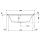 Акриловая ванна 180x90 см Duravit Starck 700339000000000