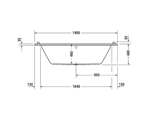 Акриловая ванна 190x90 см Duravit Starck 700340000000000