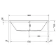 Акриловая ванна 190x90 см Duravit Vero Air 700414000000000