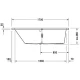 Акриловая ванна 170x75 см L Duravit Vero 700133000000000