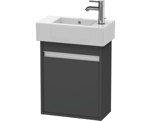 Тумба графит матовый 45 см Duravit Ketho KT6629L4949