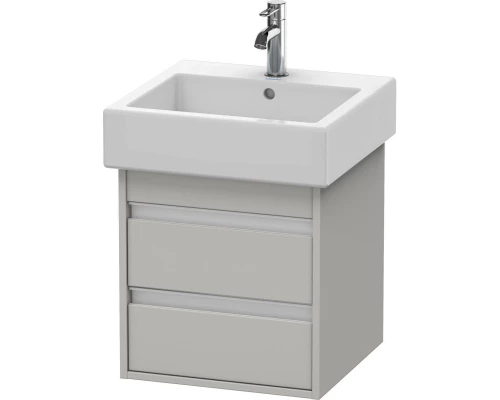 Тумба бетонно-серый матовый 45 см Duravit Ketho KT663500707