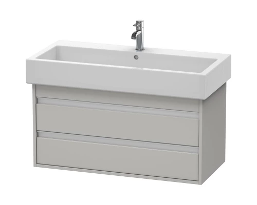 Тумба бетонно-серый матовый 95 см Duravit Ketho KT663800707