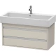 Тумба тауп матовый 95 см Duravit Ketho KT663809191