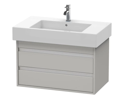 Тумба бетонно-серый матовый 80 см Duravit Ketho KT664000707