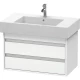 Тумба белый матовый 80 см Duravit Ketho KT664001818