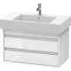 Тумба белый глянец 80 см Duravit Ketho KT664002222