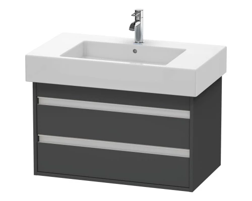 Тумба графит матовый 80 см Duravit Ketho KT664004949