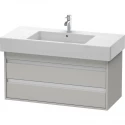 Тумба бетонно-серый матовый 100 см Duravit Ketho KT664100707