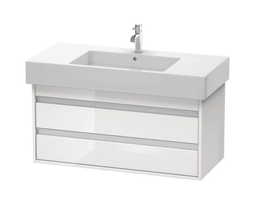 Тумба белый глянец 100 см Duravit Ketho KT664102222