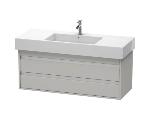 Тумба бетонно-серый матовый 120 см Duravit Ketho KT664200707