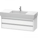 Тумба белый матовый 120 см Duravit Ketho KT664201818