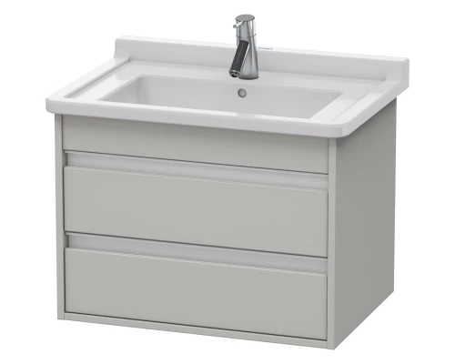 Тумба бетонно-серый матовый 65 см Duravit Ketho KT664300707