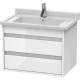 Тумба белый глянец 65 см Duravit Ketho KT664302222