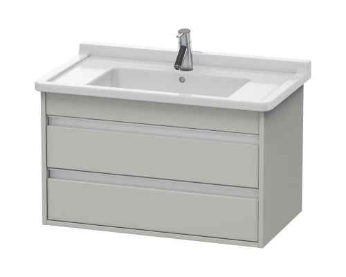 Тумба бетонно-серый матовый 80 см Duravit Ketho KT664400707
