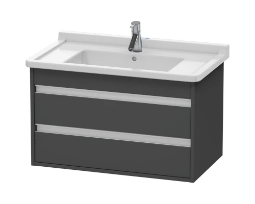 Тумба графит матовый 80 см Duravit Ketho KT664404949