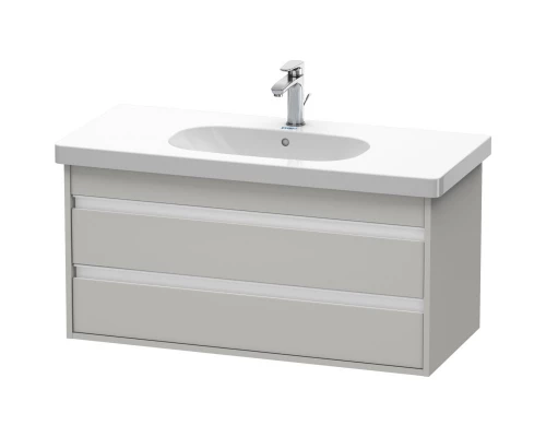 Тумба бетонно-серый матовый 100 см Duravit Ketho KT664800707