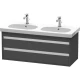 Тумба графит матовый 115 см Duravit Ketho KT664904949