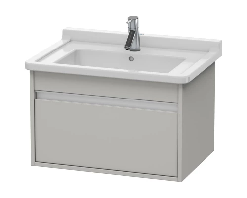 Тумба бетонно-серый матовый 80 см Duravit Ketho KT666400707