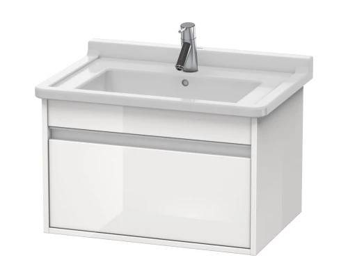 Тумба белый глянец 80 см Duravit Ketho KT666402222