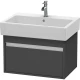 Тумба графит матовый 65 см Duravit Ketho KT668404949