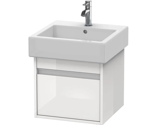 Тумба белый глянец 45 см Duravit Ketho KT668502222