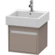 Тумба базальт матовый 45 см Duravit Ketho KT668504343