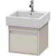 Тумба тауп матовый 45 см Duravit Ketho KT668509191