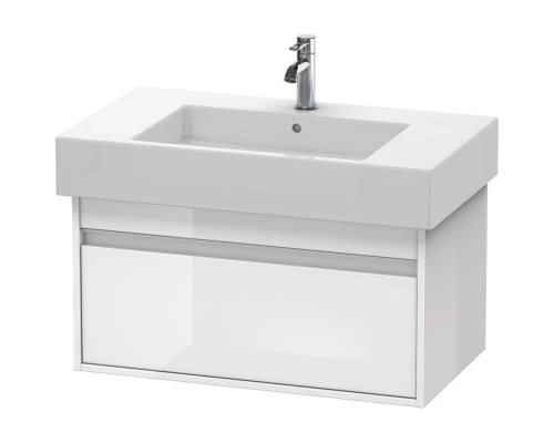 Тумба белый глянец 80 см Duravit Ketho KT669002222