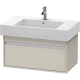 Тумба тауп матовый 80 см Duravit Ketho KT669009191