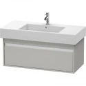 Тумба бетонно-серый матовый 100 см Duravit Ketho KT669100707