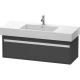 Тумба графит матовый 120 см Duravit Ketho KT669204949