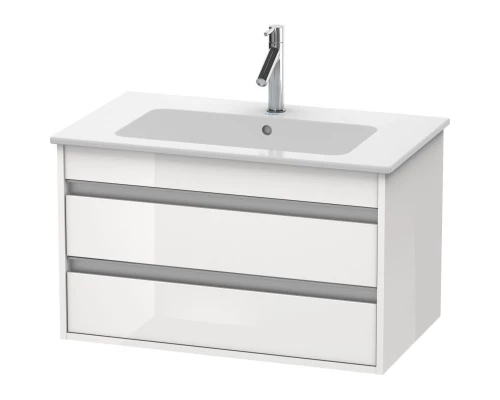 Тумба белый глянец 80 см Duravit Ketho KT642902222
