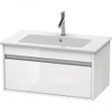 Тумба белый глянец 80 см Duravit Ketho KT641902222