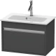 Тумба графит матовый 60 см Duravit Ketho KT642204949