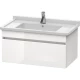 Тумба белый глянец 80 см Duravit DuraStyle DS638802222