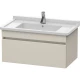 Тумба тауп матовый 80 см Duravit DuraStyle DS638809191