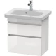 Тумба белый глянец 58 см Duravit DuraStyle DS647902222