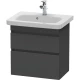 Тумба графит матовый 58 см Duravit DuraStyle DS647904949