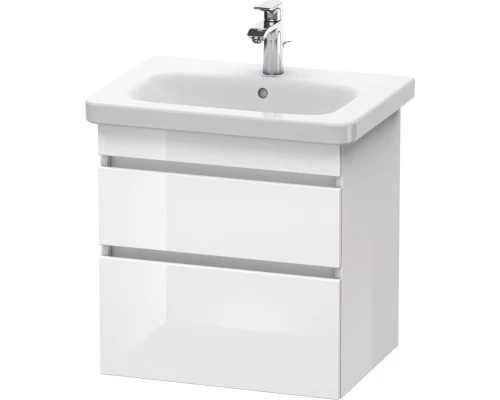 Тумба белый глянец 58 см Duravit DuraStyle DS648002222