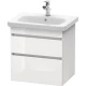 Тумба белый глянец 58 см Duravit DuraStyle DS648002222