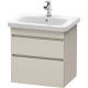 Тумба тауп матовый 58 см Duravit DuraStyle DS648009191