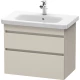 Тумба тауп матовый 73 см Duravit DuraStyle DS648109191